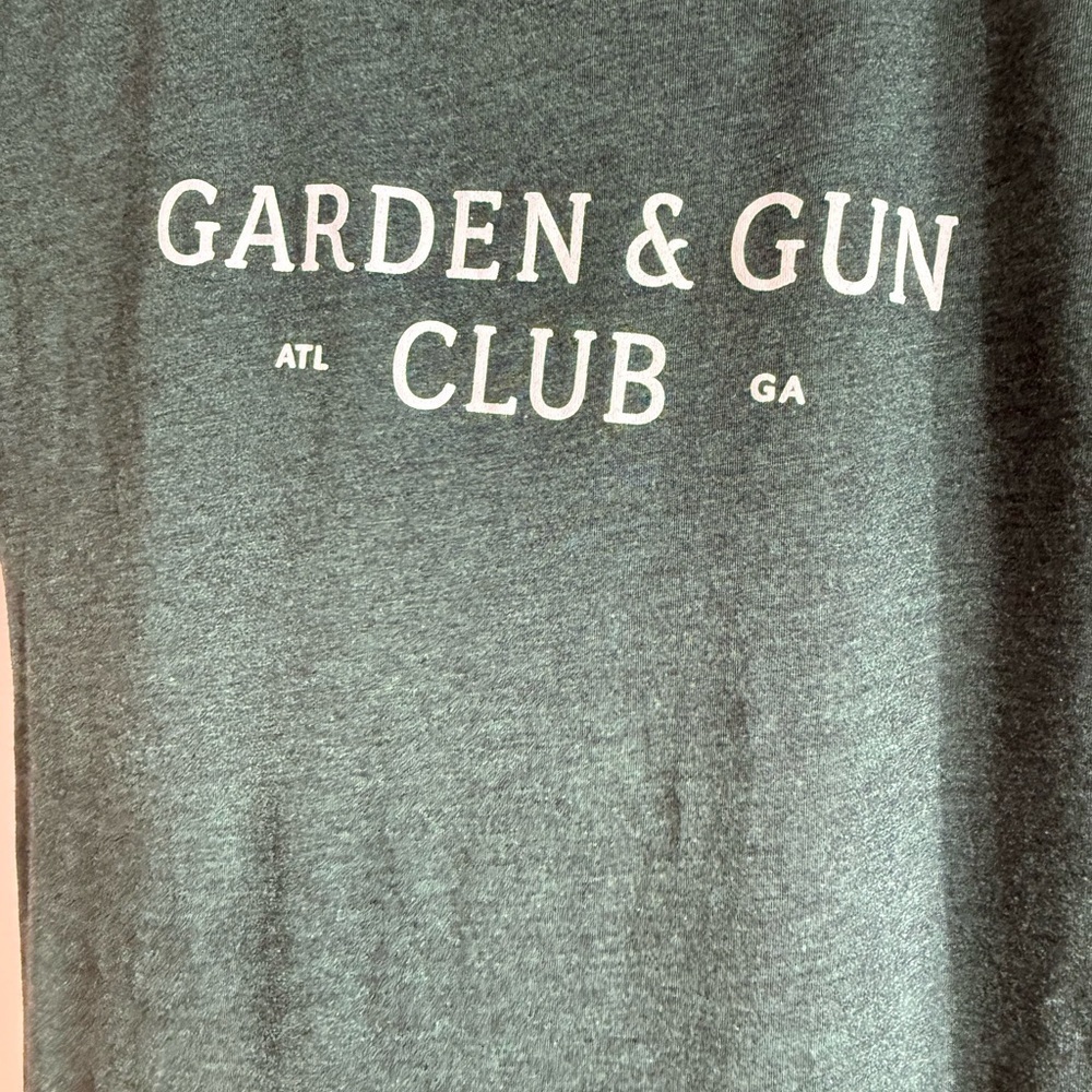 Men’s Graohic Tee Shirt Dark Green Garden & Fun Club ATL GA Size M - Picture 5 of 5